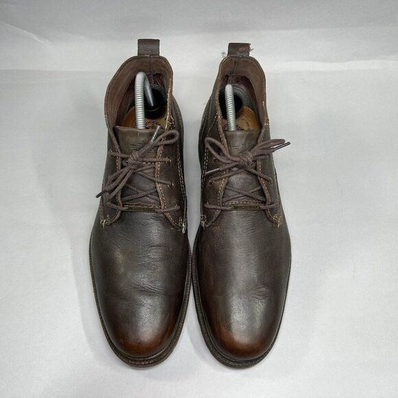 Dockers Men's Size 10.5 Brown Leather Waterproof Chukka Boots - Picture 3 of 12